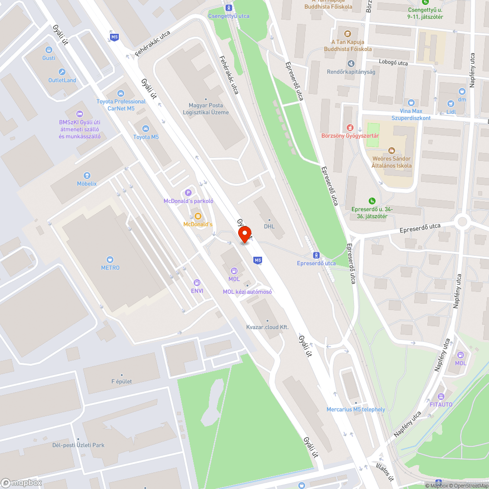 Nem működő visszajelzés bejelentés helye