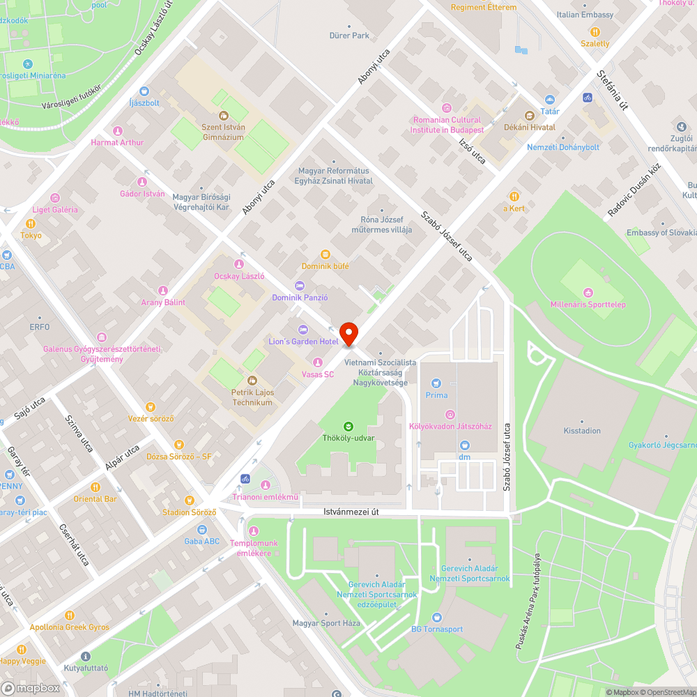 Hiányzó fa bejelentés helye