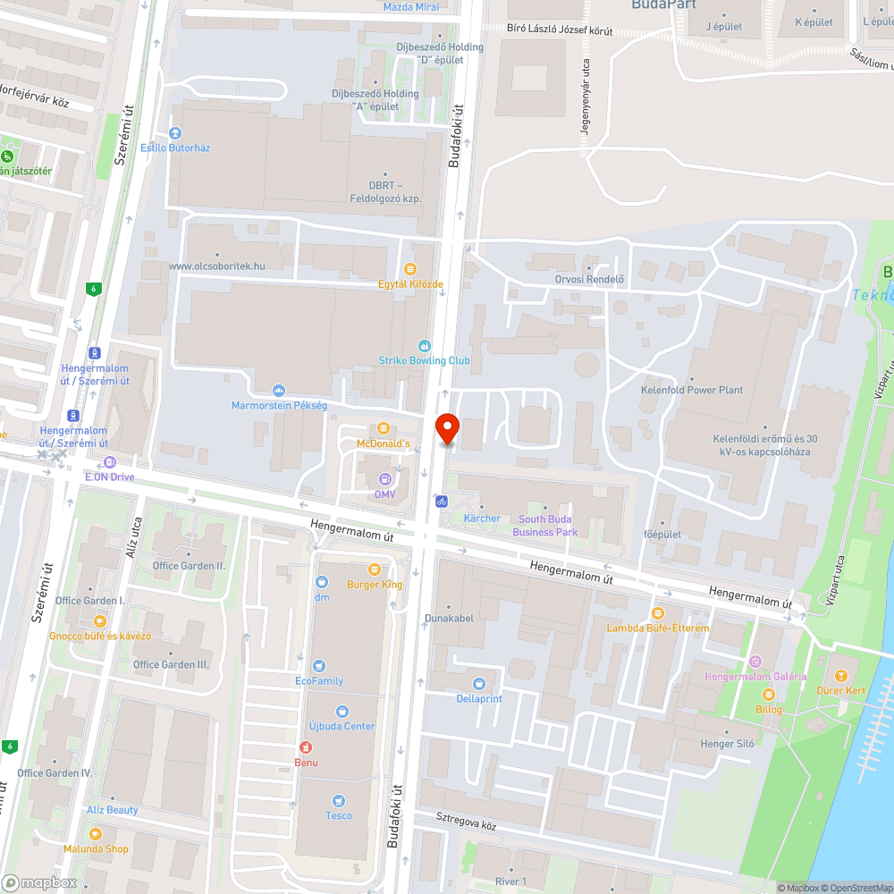 Kátyú bejelentés helye