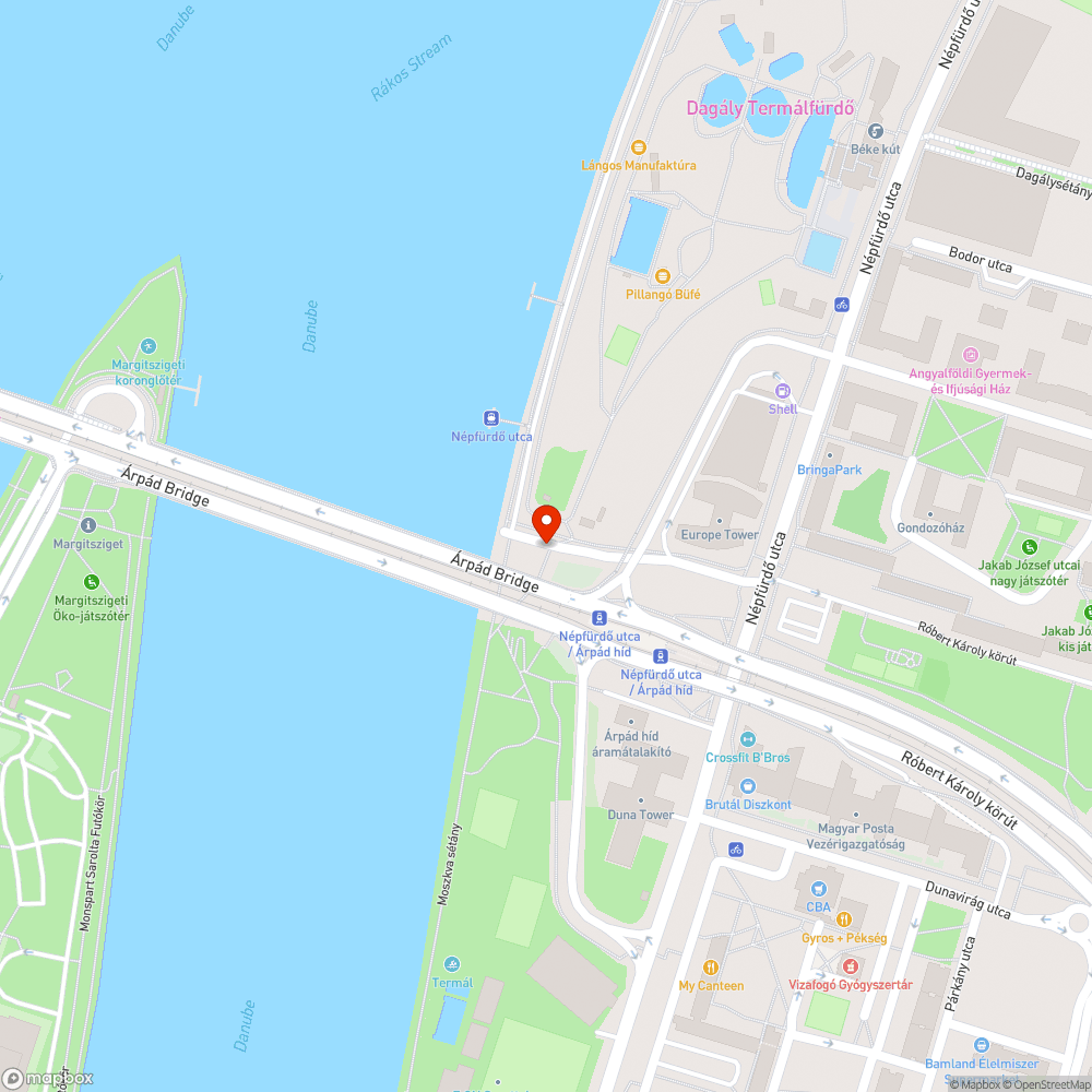 Megszakadó kerékpárút egy zsákutca végén bejelentés helye