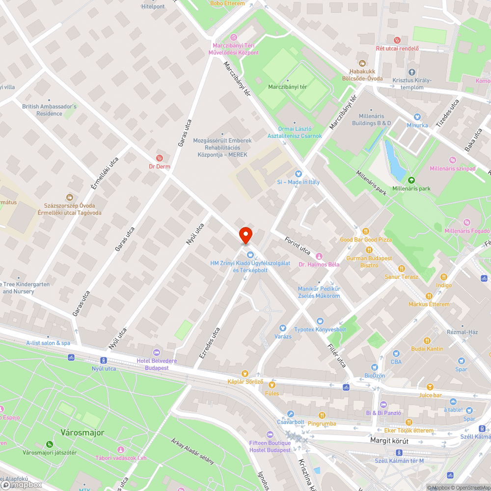 Parkoló autotól bejelentés helye