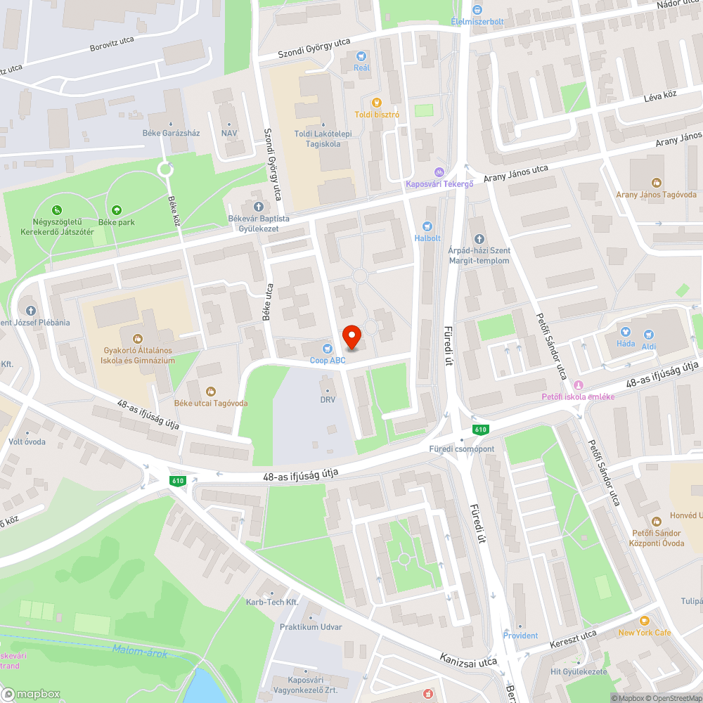 Elhagyott autó bejelentés helye