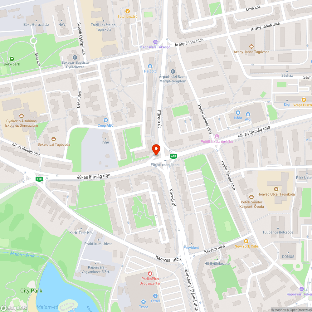 Letört padka, szétrepedt járda bejelentés helye