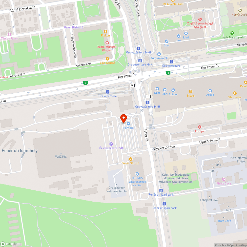 Gyér utastájékoztatás az Örsön bejelentés helye