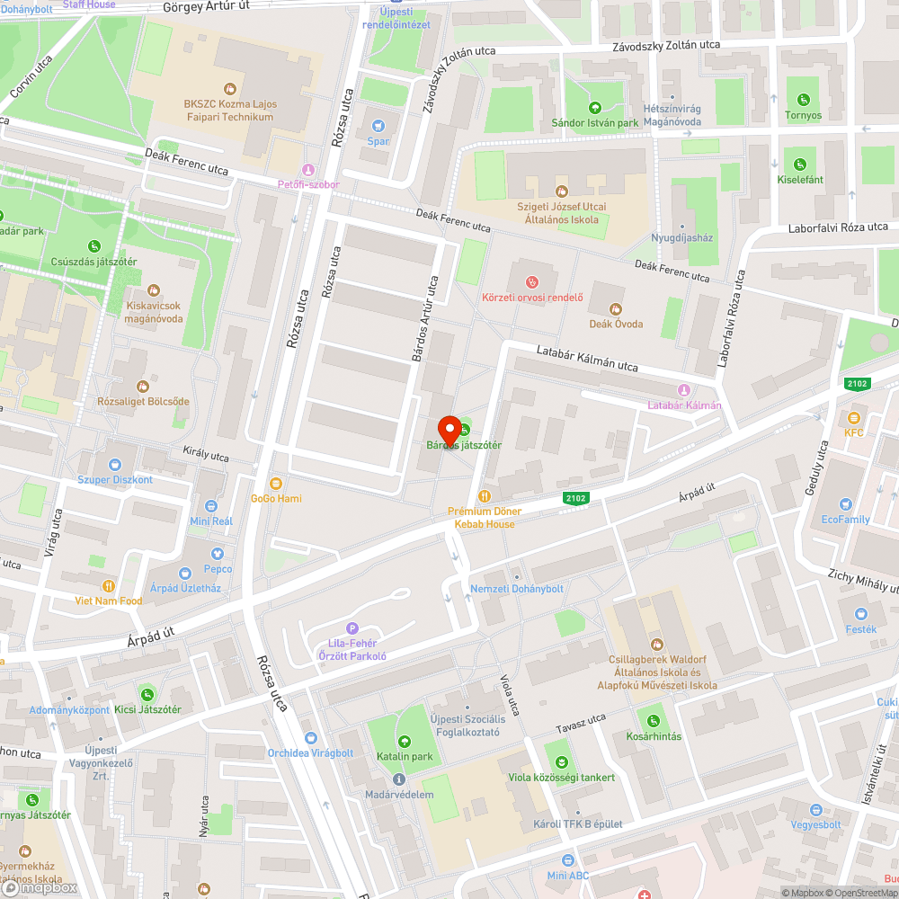 Rakodás tiltott behajtás sétányra és blokkolása bejelentés helye