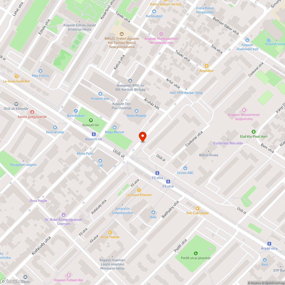 Kiesett kövek, szemét bejelentés helye