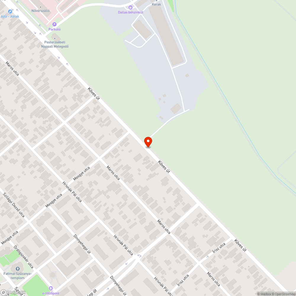 Hiányzó tábla bejelentés helye