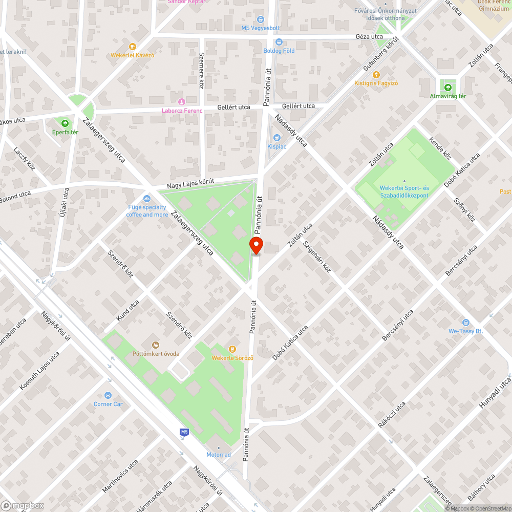 Roncs bejelentés helye