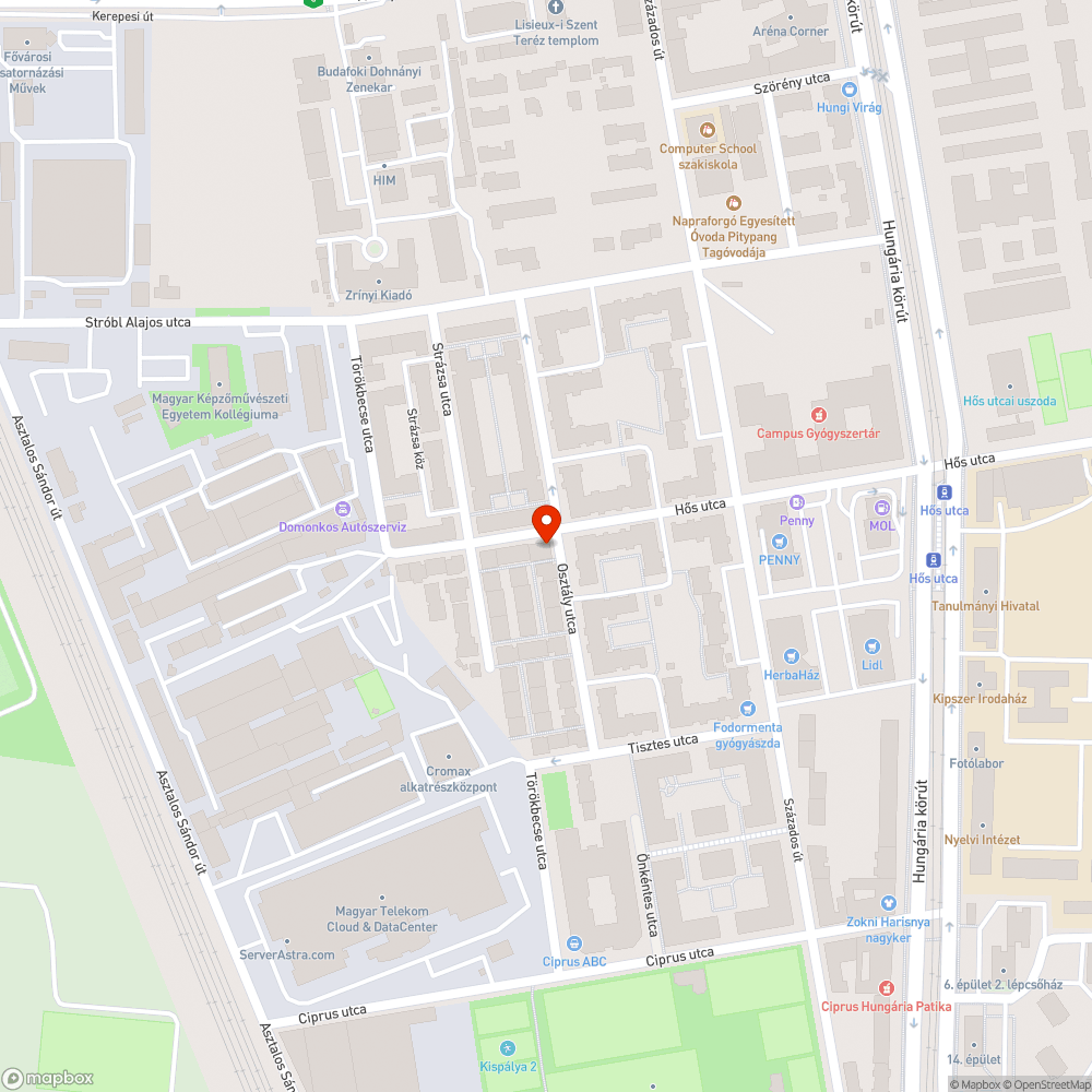 Tönkretett bejelentés helye