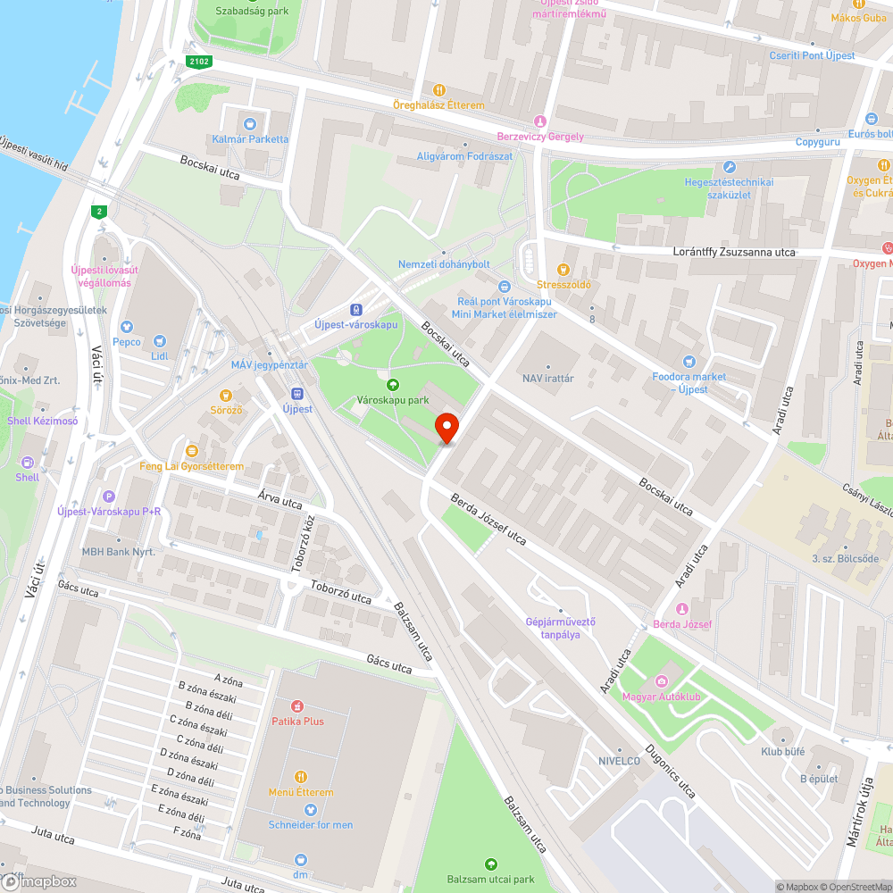 Kátyú bejelentés helye