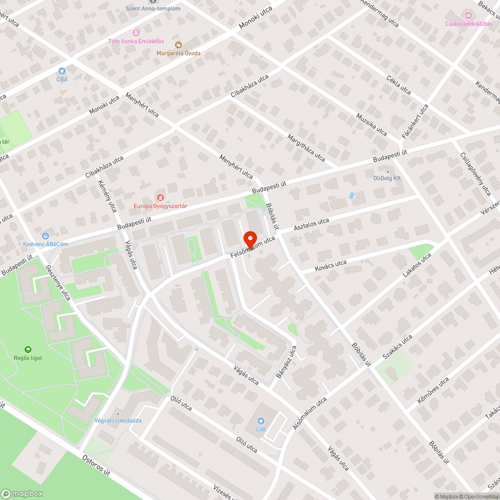 Nincsenek szemetesek az utcán bejelentés helye