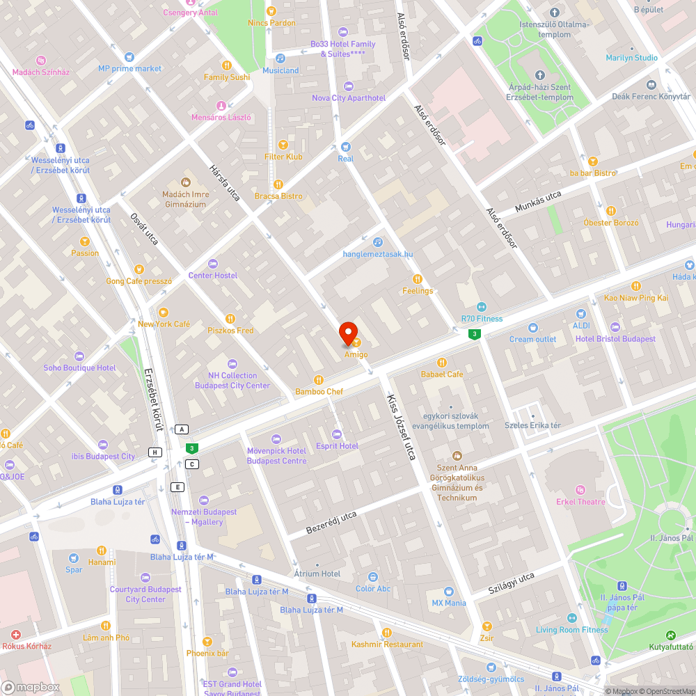 Táblák bejelentés helye