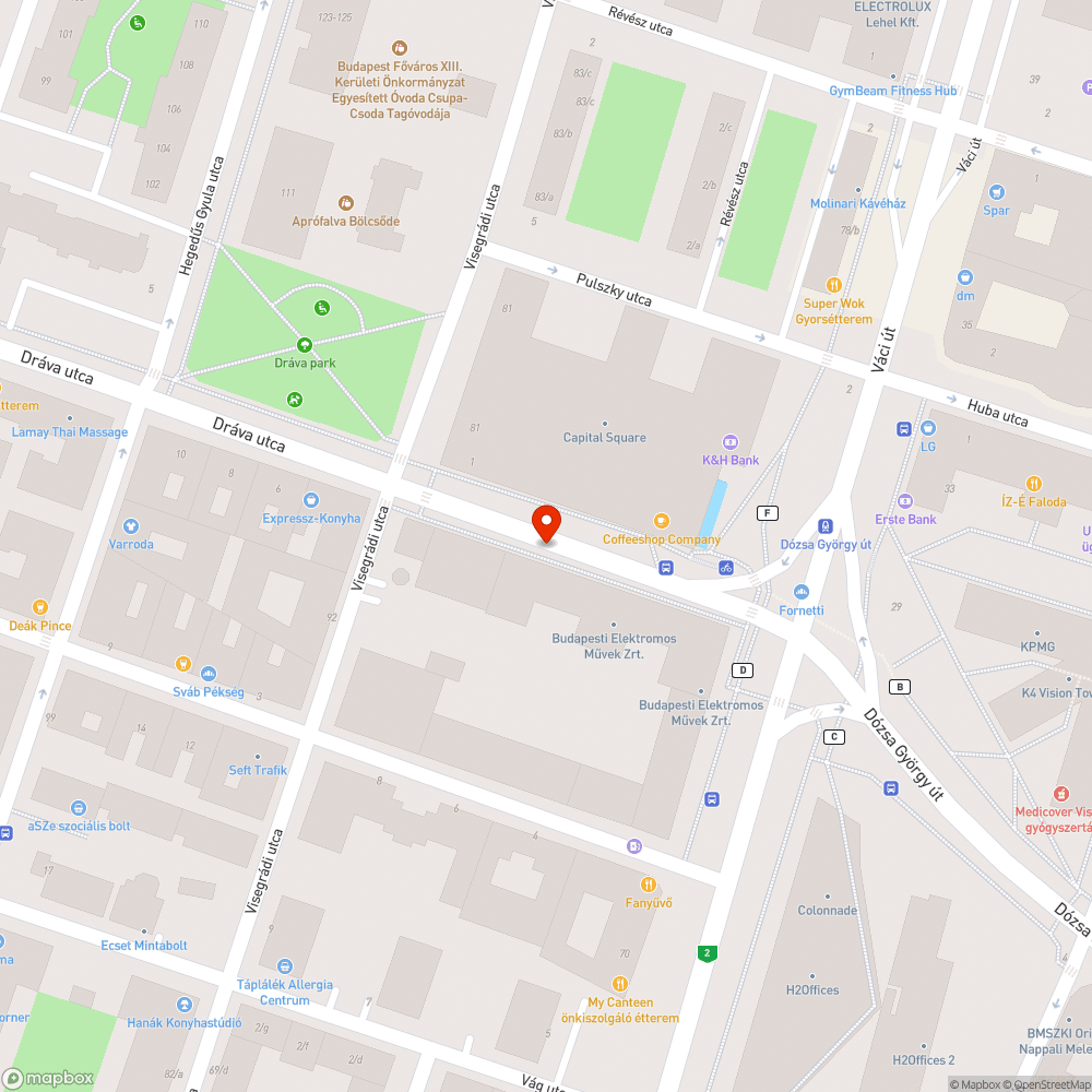 Egyenletlen útfelület, lekopott felfestés bejelentés helye