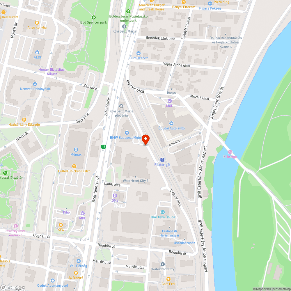 Filatorigát bejelentés helye