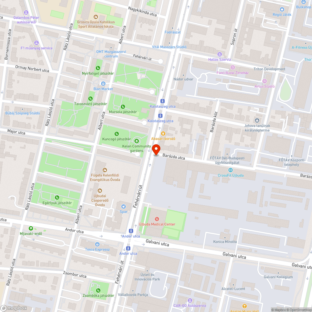 XI.  Barázda utca , Fehérvári út sarkán lévő közlekedési jelzőtábla elfordult bejelentés helye