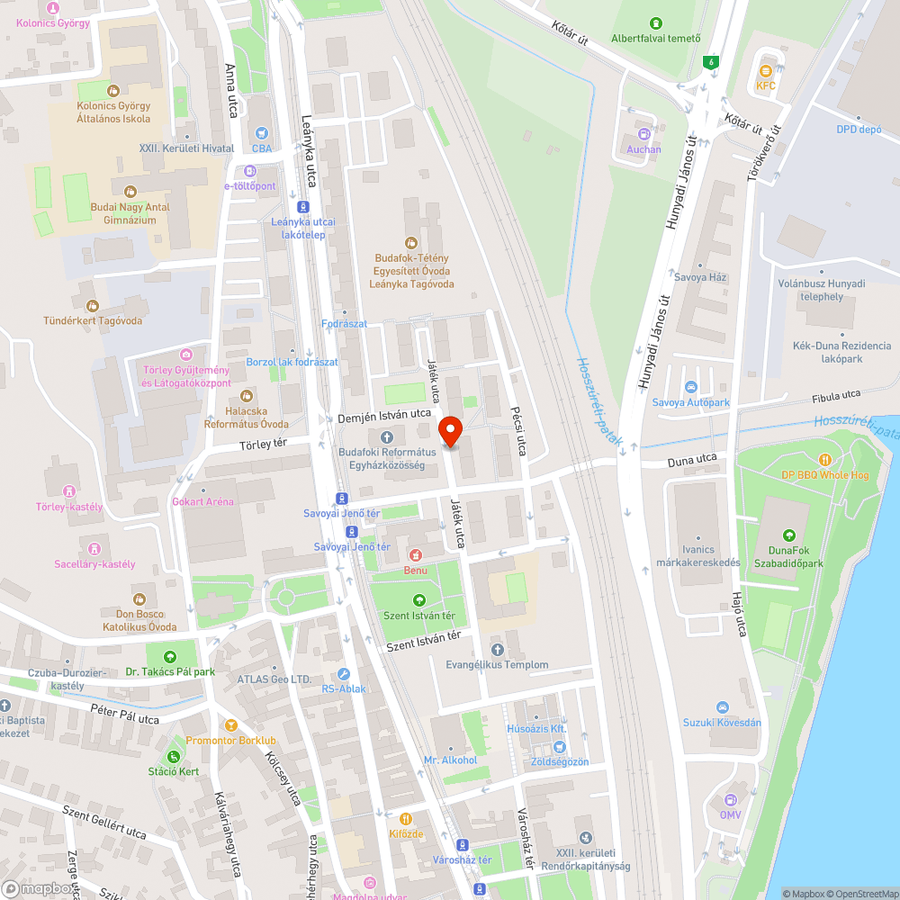 Bp. XXII. Játék utca kerékpárral való kétirányú használata bejelentés helye