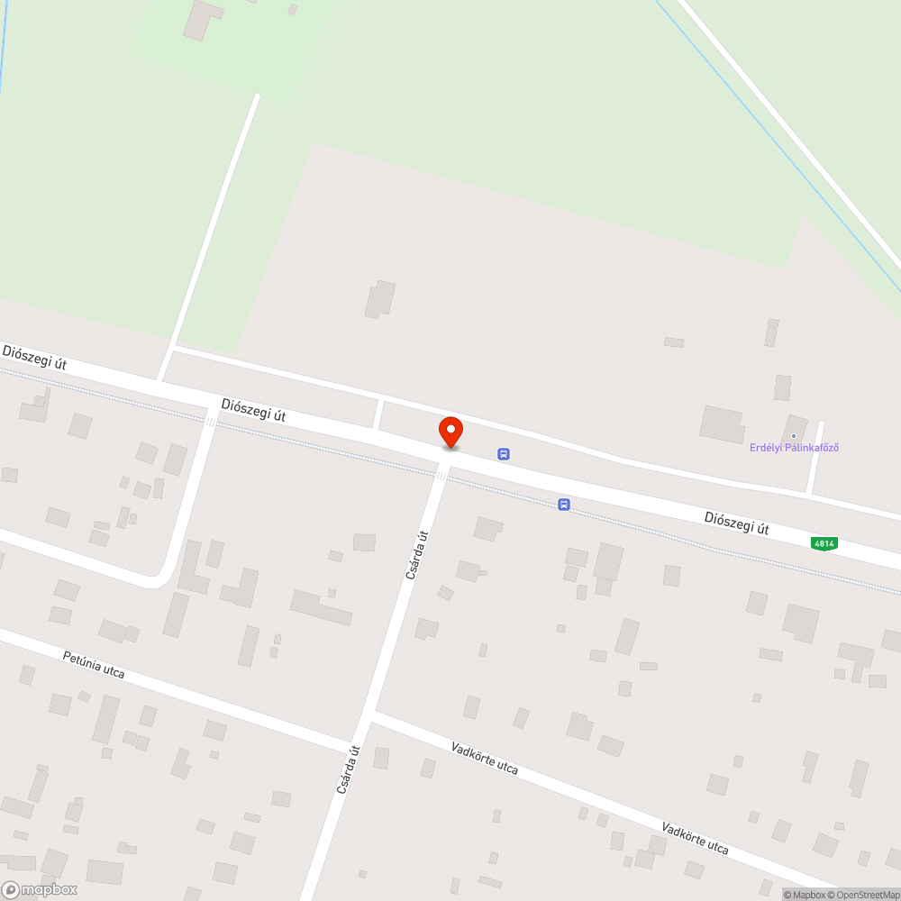 Összefirkált menetrend bejelentés helye