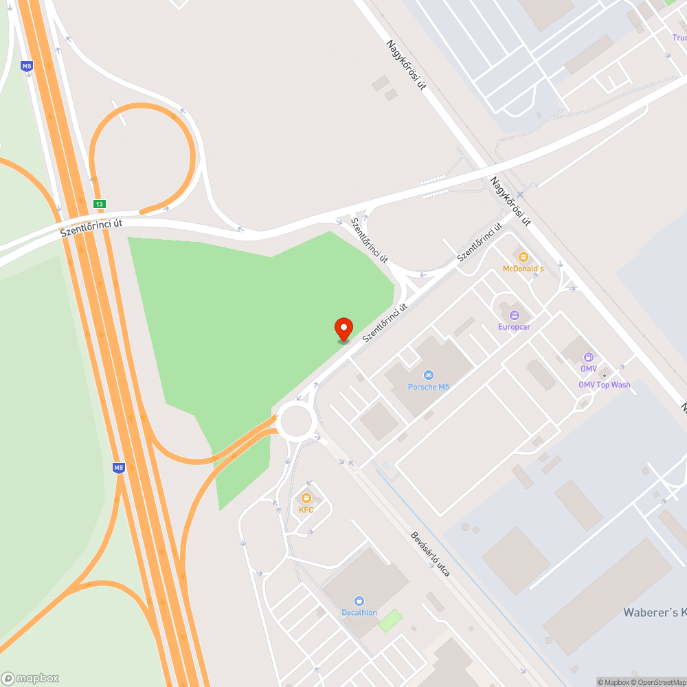 Elhagyott autó bejelentés helye