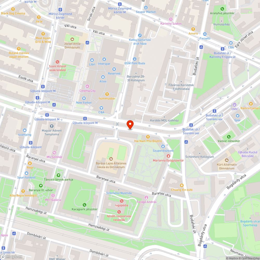 Hiányzó fa -  üres fahely - Október huszonharmadika u bejelentés helye