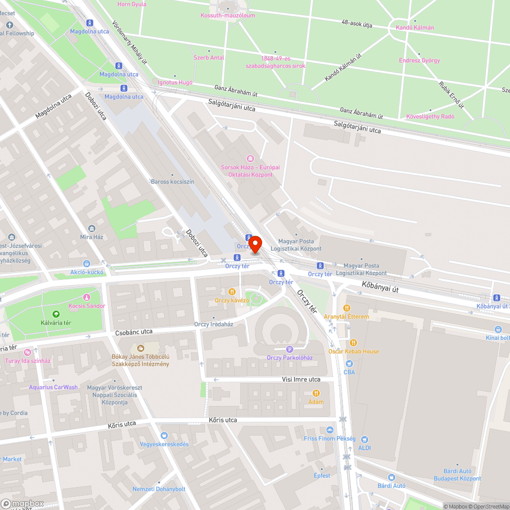 Elhagyott poller és tábla bejelentés helye