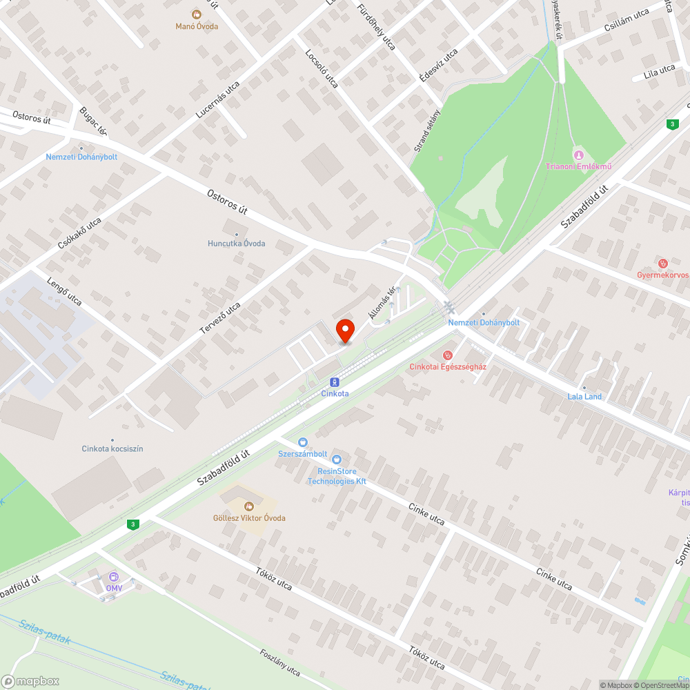 Eldugult csatorna bejelentés helye