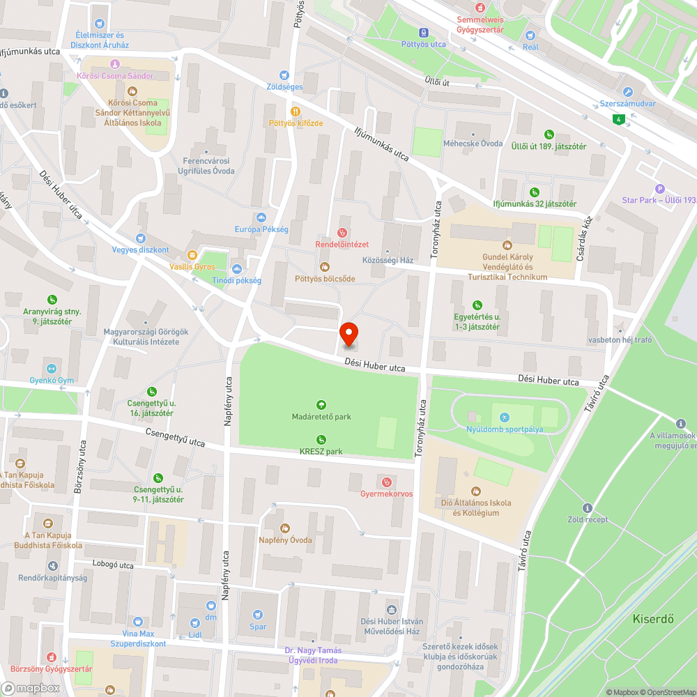 Kidőlt tábla bejelentés helye