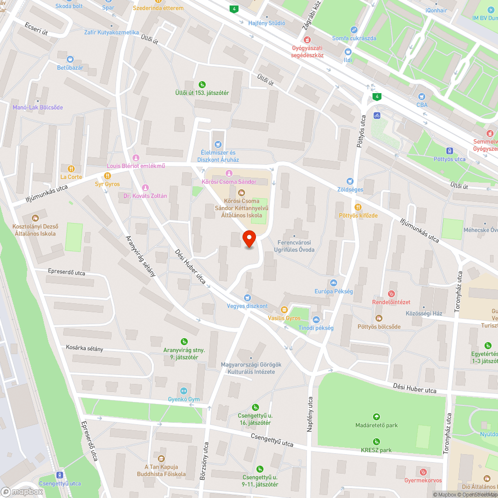 Hiányzó szemetes bejelentés helye