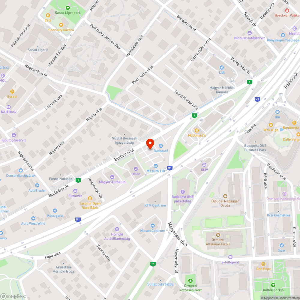 Elkopott útfestés bejelentés helye