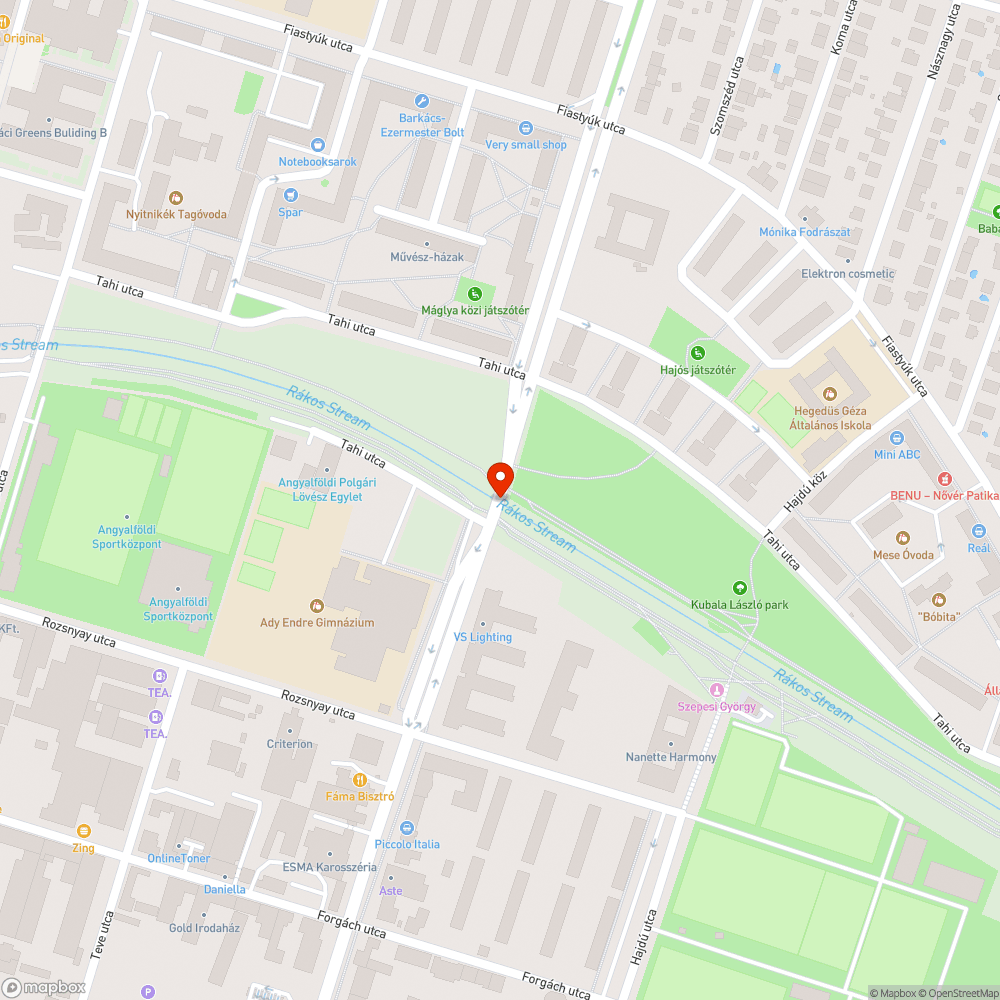 Éles padka bejelentés helye