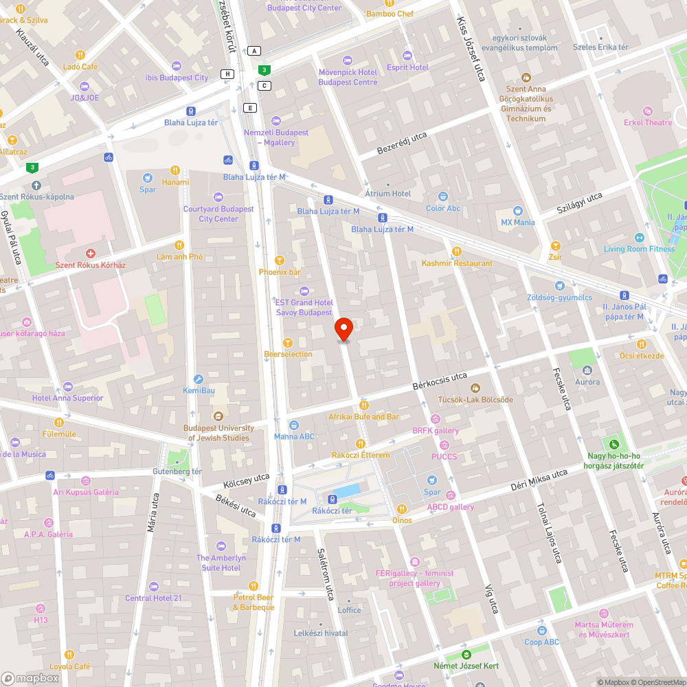 Beszakadó úttest bejelentés helye