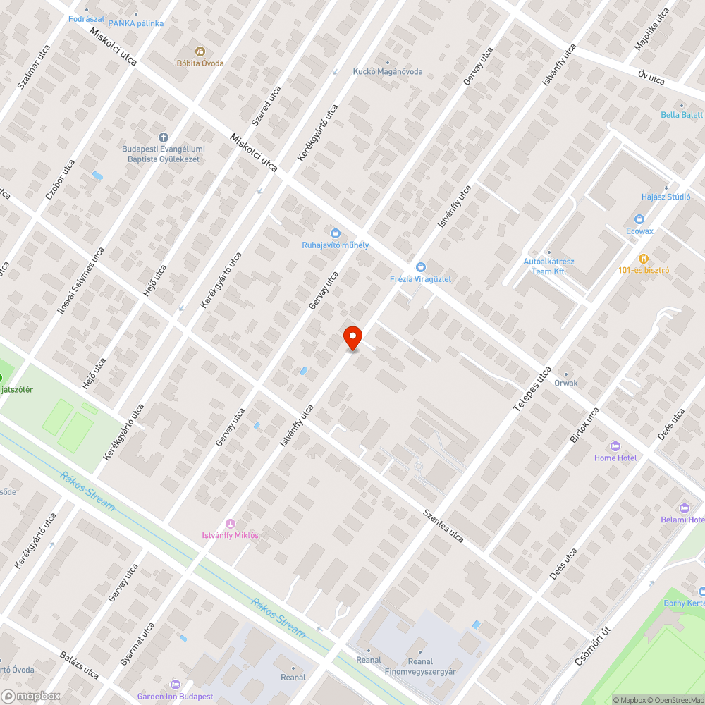 Balesetveszélyes kátyú az Istvánffy utcában bejelentés helye