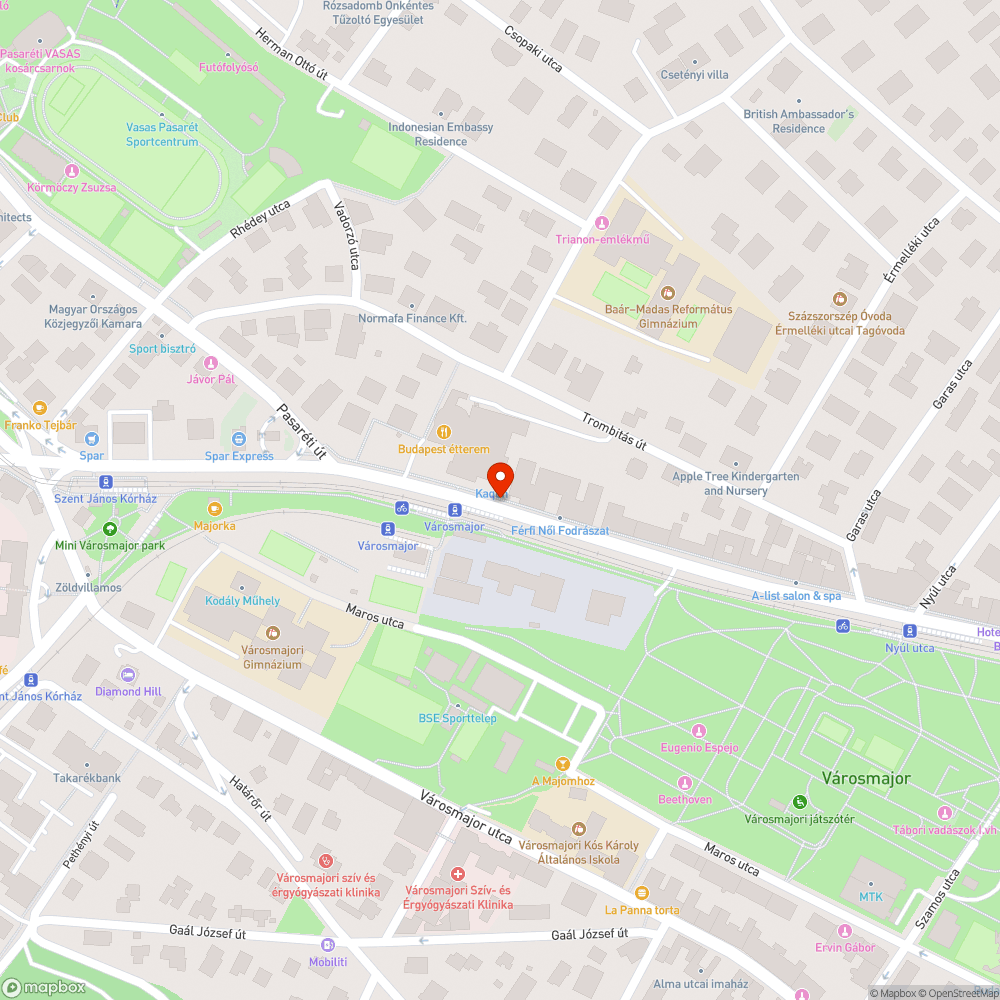 Autók a járdán bejelentés helye