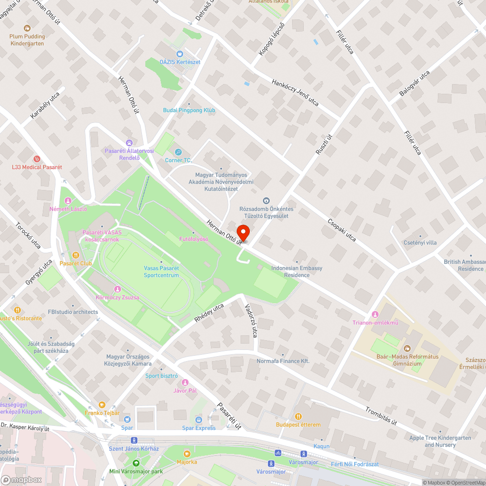 Megdőlt oszlop bejelentés helye