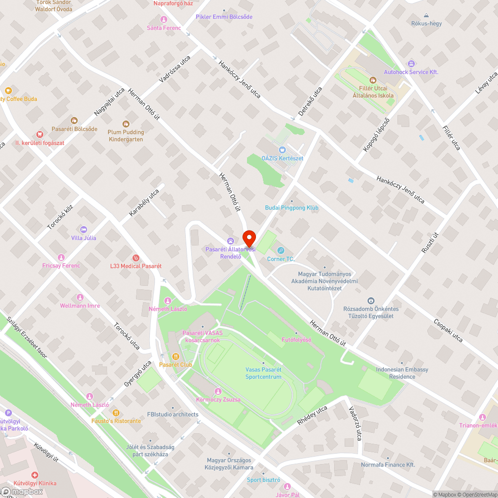 Kiégett lámpa bejelentés helye