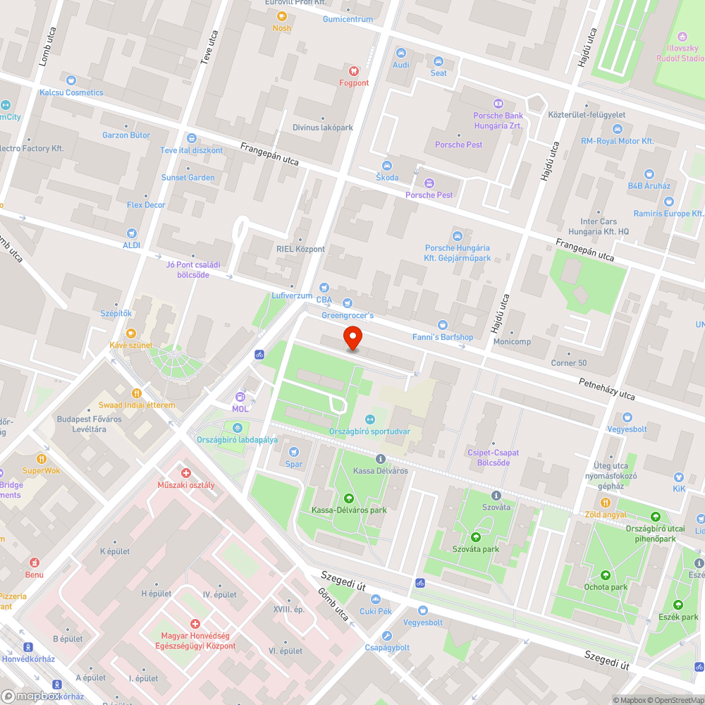 Kátyú a parkolóban bejelentés helye