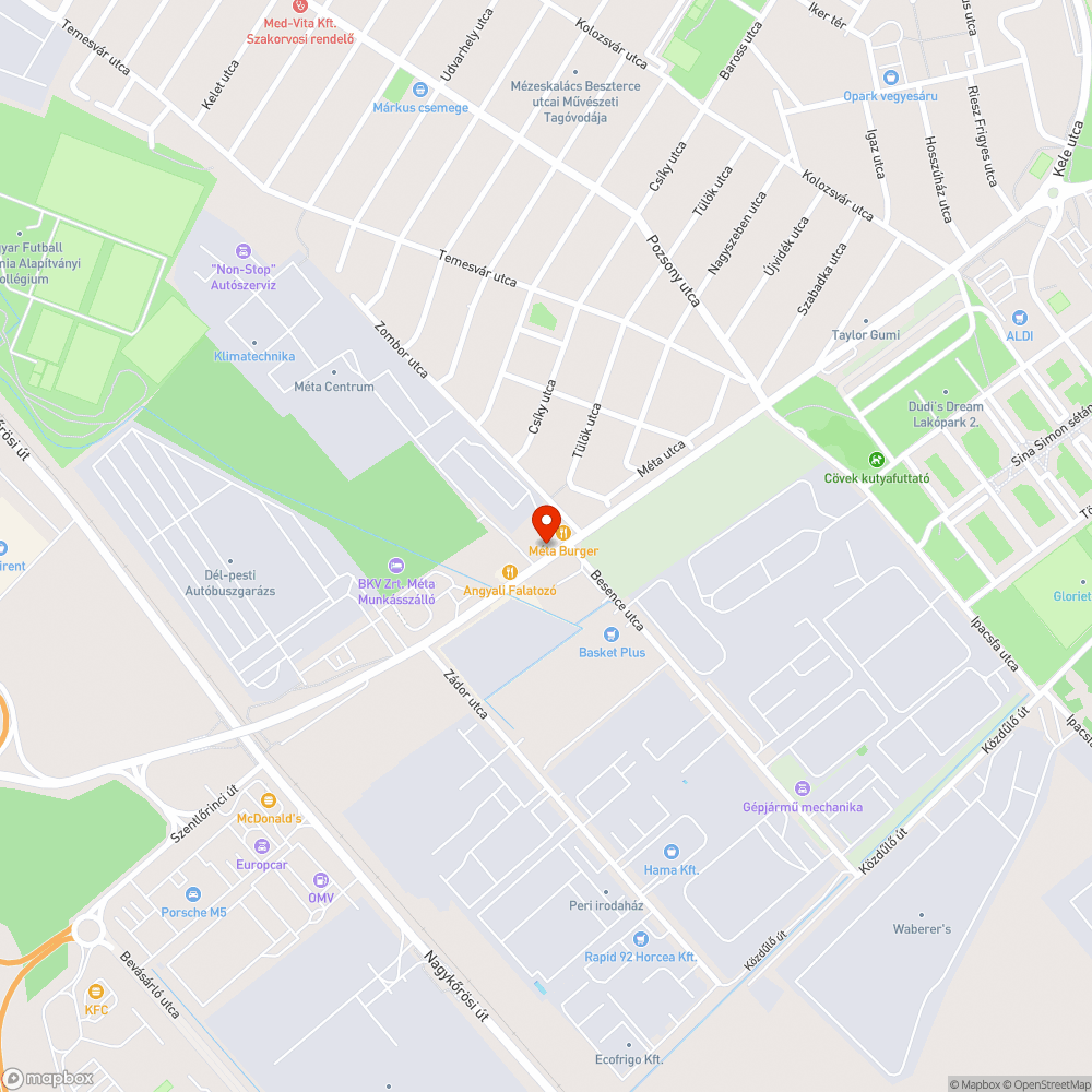 Balesetveszélyes kátyú bejelentés helye