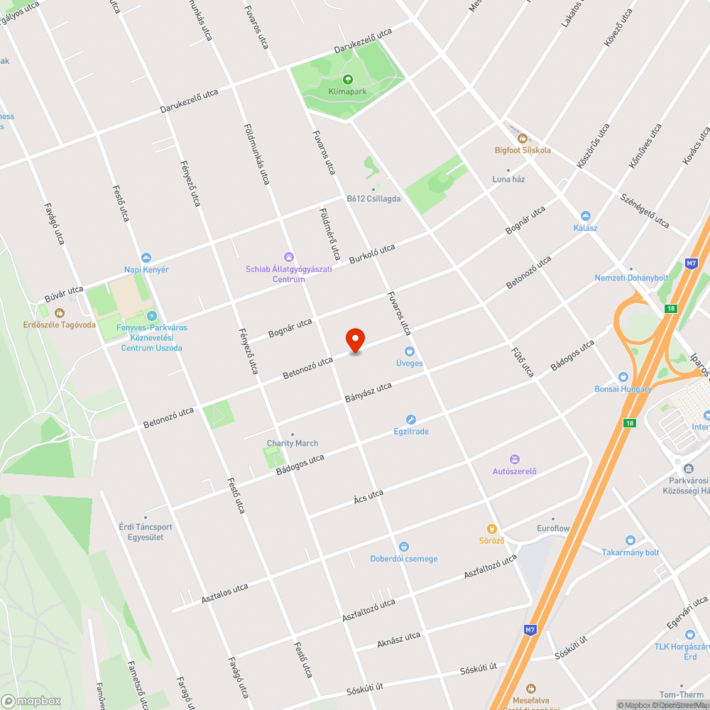 Ezer kátyú 1 km-en. bejelentés helye