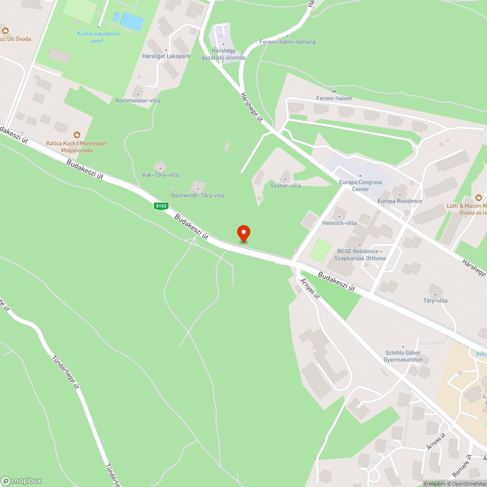 Mély kátyú bejelentés helye