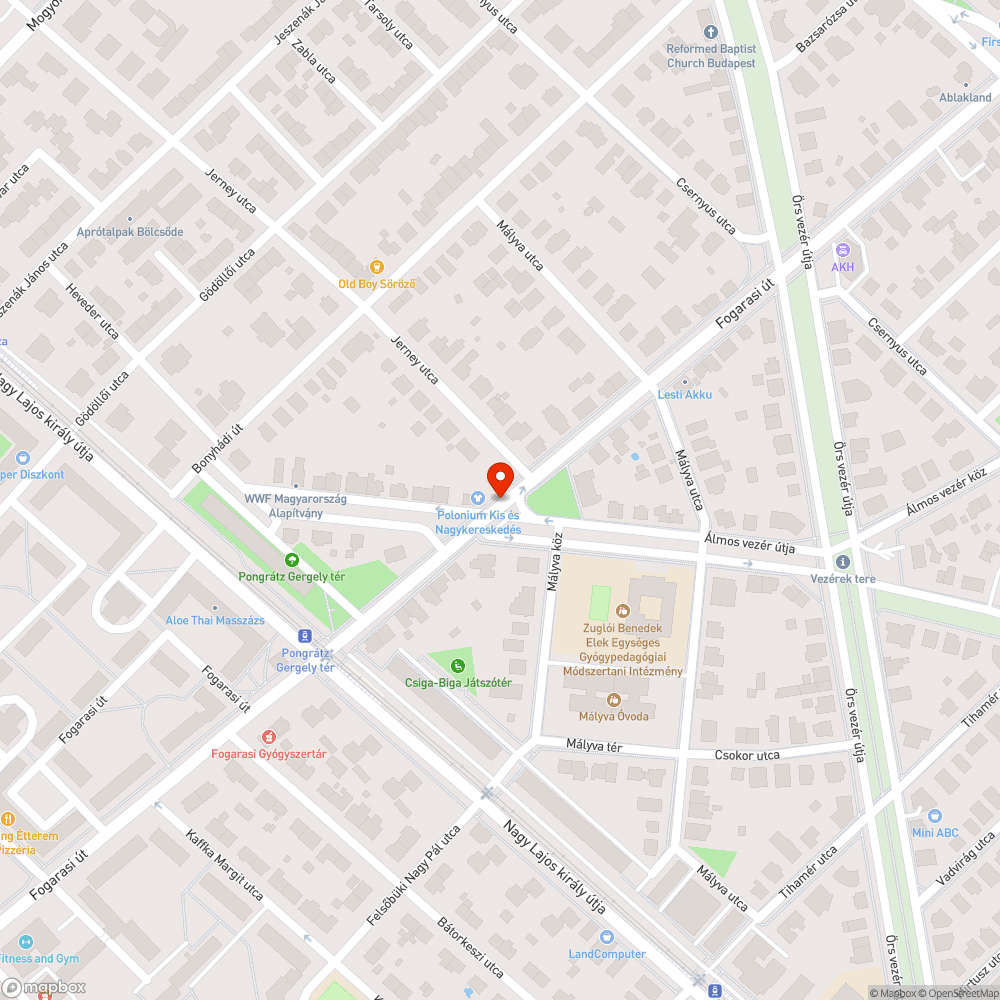 Életveszélyes fa bejelentés helye