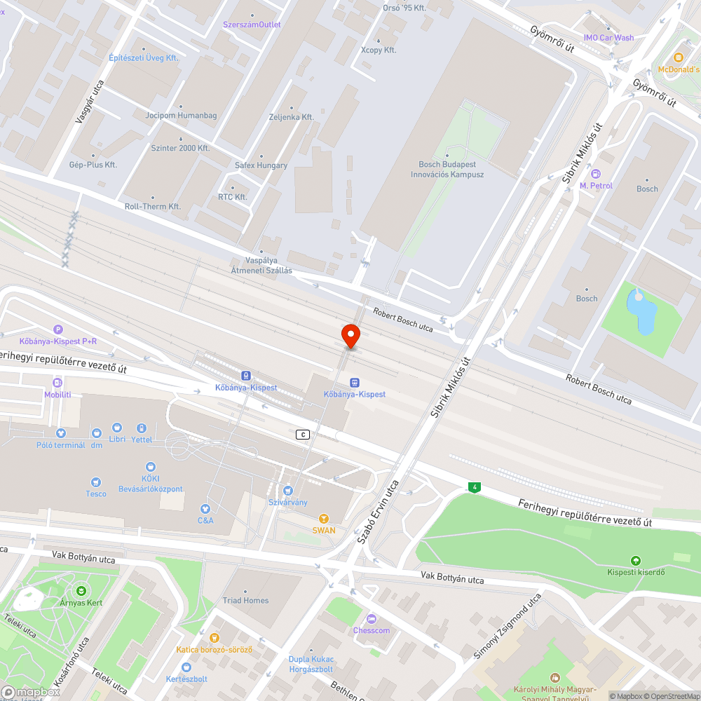 KÖKI MÁV felüljáró beázik bejelentés helye