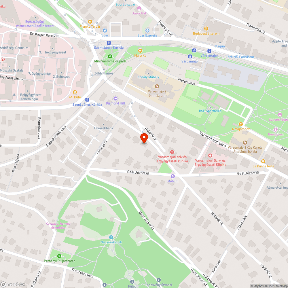 Útburkolati hibák, kátyúk bejelentés helye