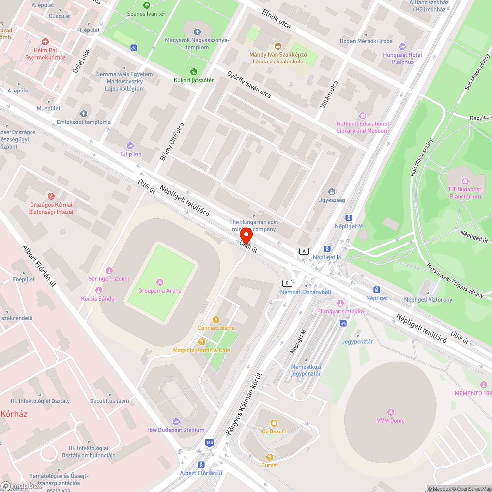 4 db népligeti víznyelő csapadékcsatorna bejelentés helye