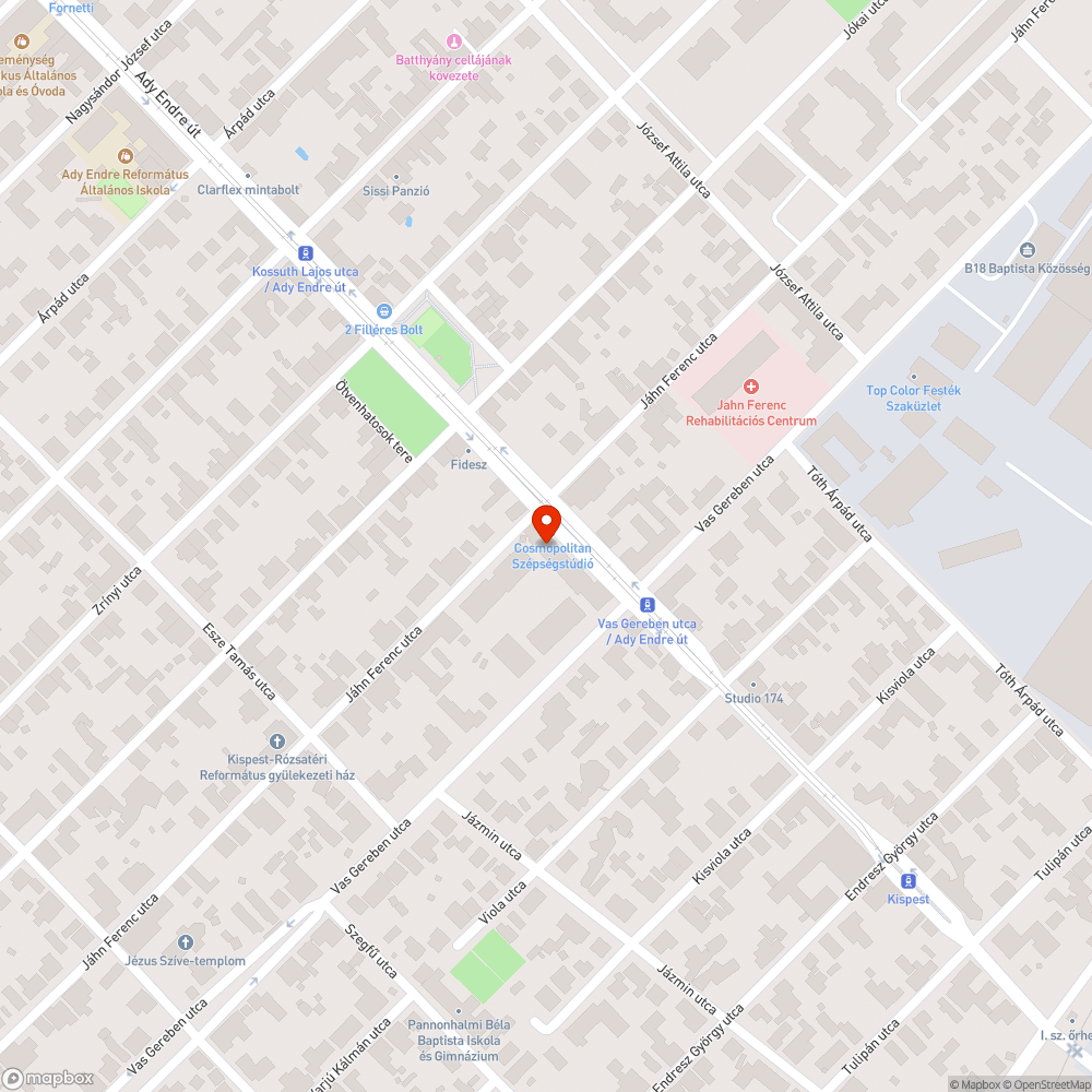 Kátyúk bejelentés helye