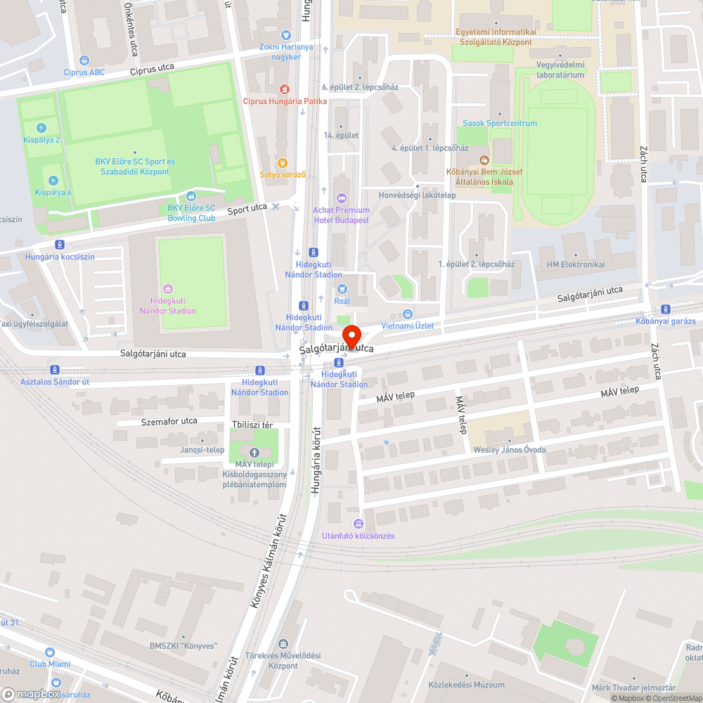 Kidöntött izé bejelentés helye