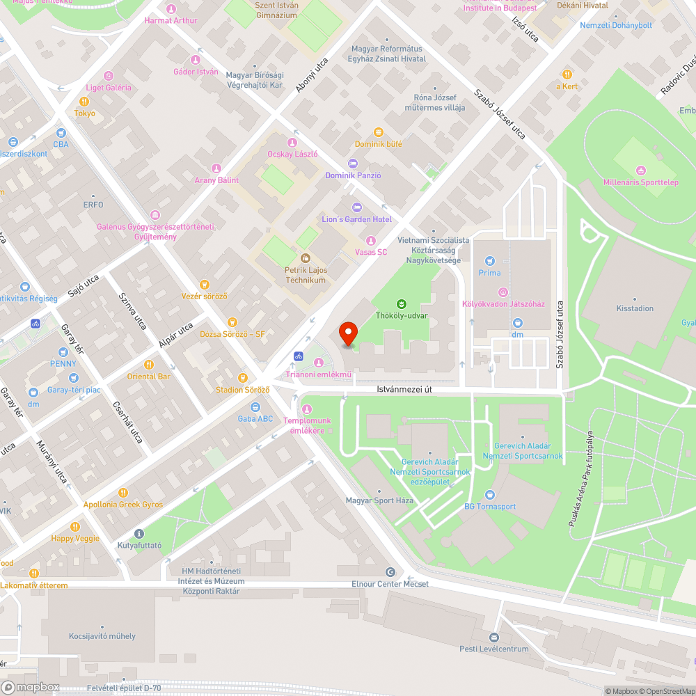 Graffitis tábla (Reiner Frigyes park) bejelentés helye