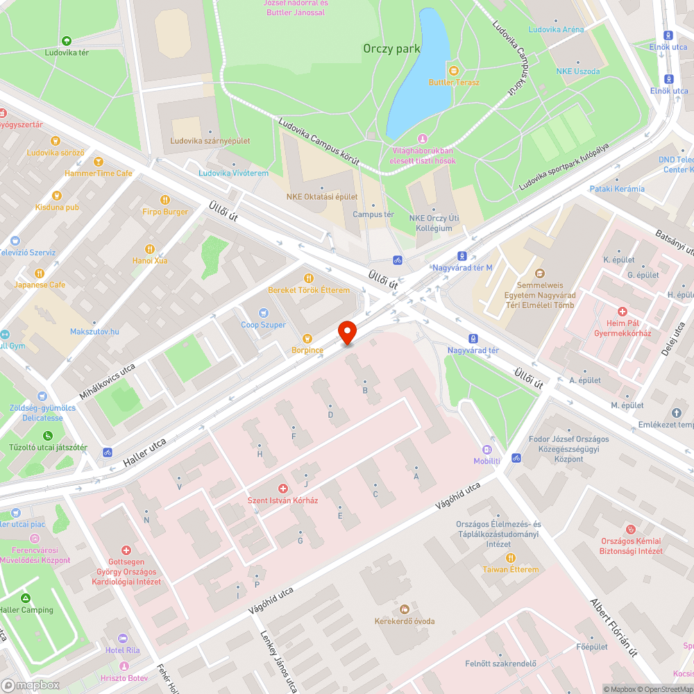 4 méteres buszmegálló bejelentés helye