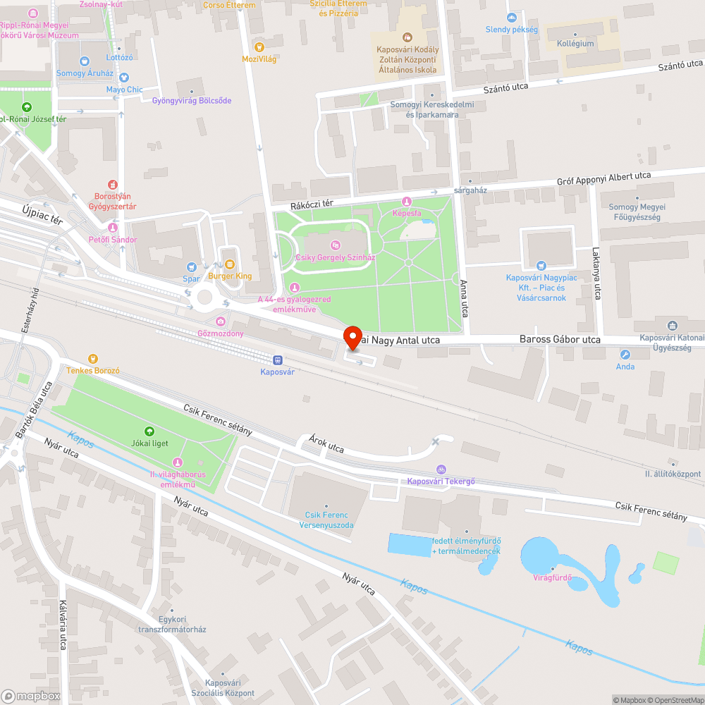 Megdőlt fák bejelentés helye