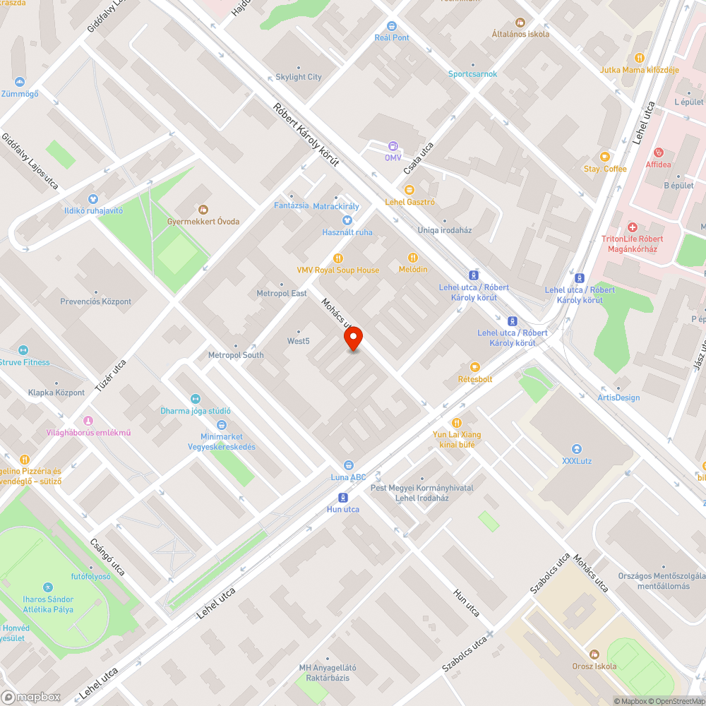 Szemét bejelentés helye