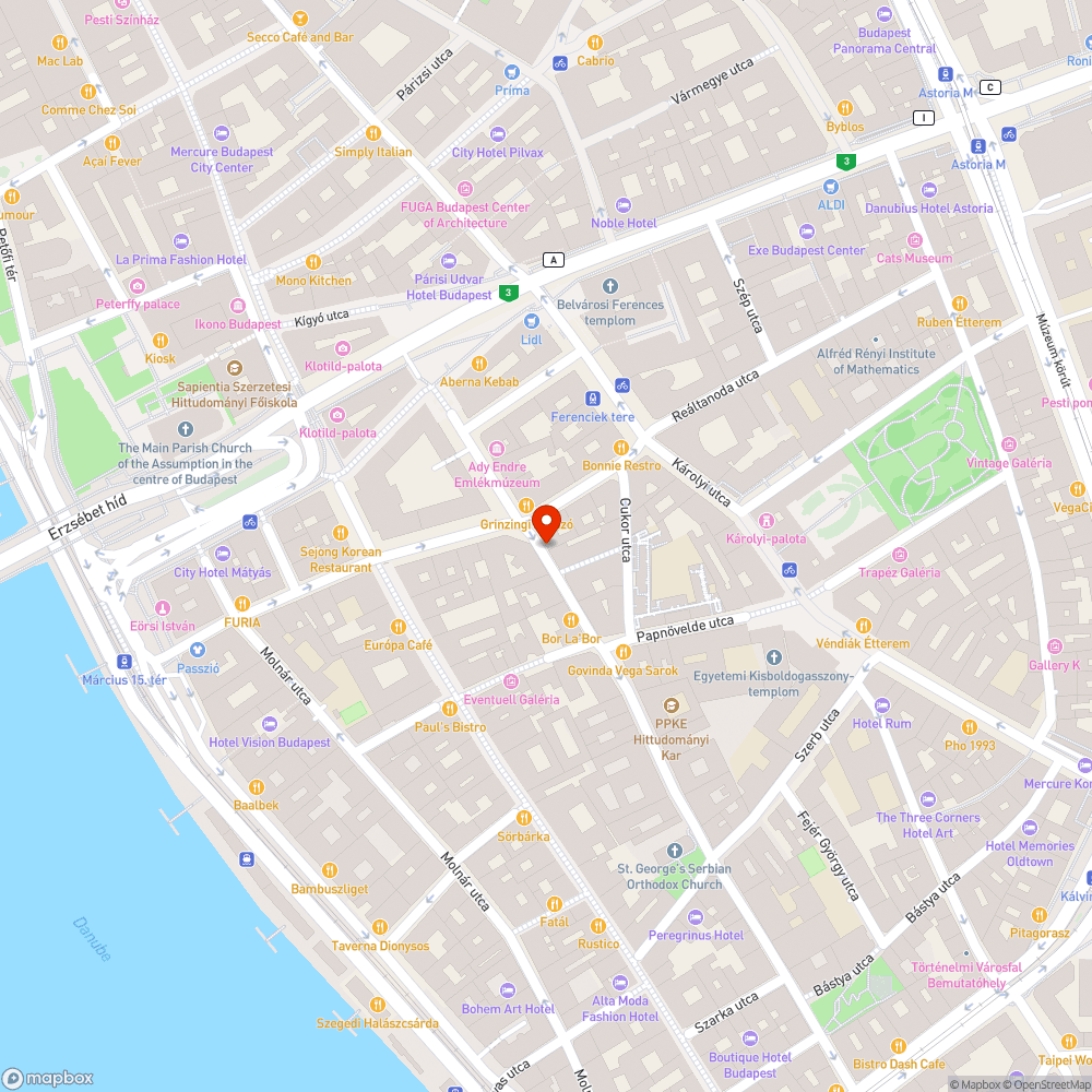 Elhagyott, összetört Smart a Veres Pálné utcában bejelentés helye