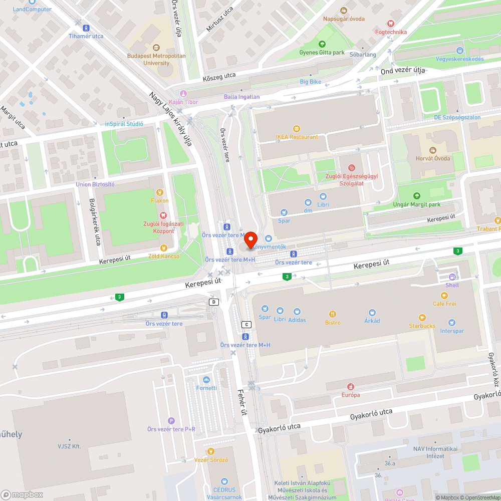 Otthagyott gyeprácskövek az Örs vezér terén. bejelentés helye